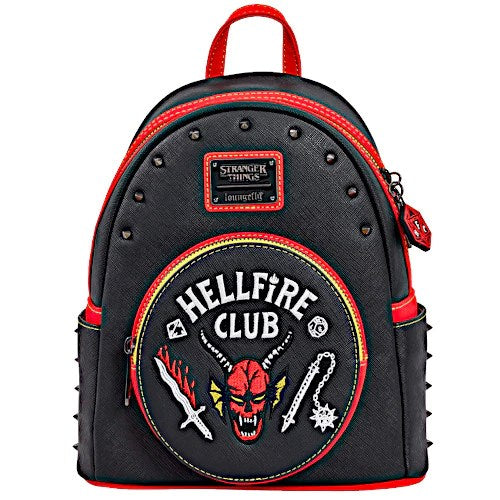 Loungefly! Leather: Netflix Stranger Things Hellfire Club Mini Backpack
