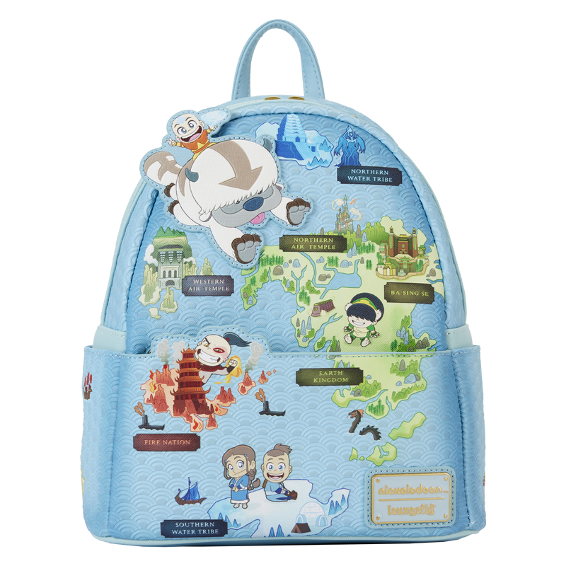 Loungefly! Leather: Nickelodeon Avatar The Last Airbender Map Mini Backpack