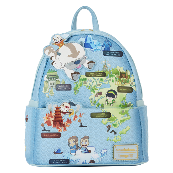 Loungefly! Leather: Nickelodeon Avatar The Last Airbender Map Mini Backpack