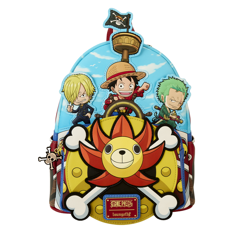Loungefly! Leather: Toei One Piece Mini Backpack