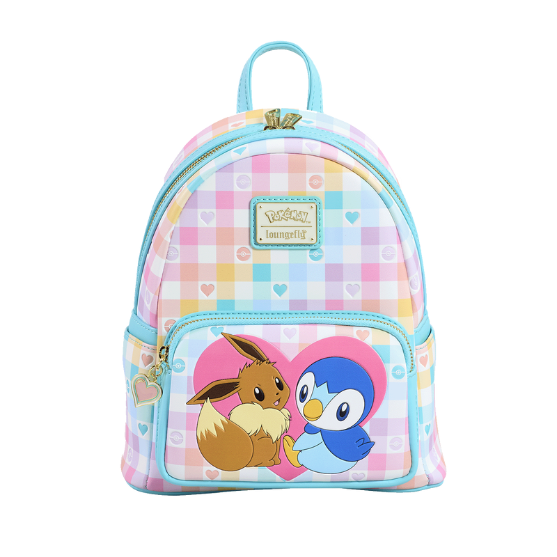 Loungefly! Leather: Pokemon Piplup And Eevee Friends Mini Backpack