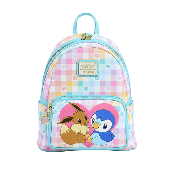 Loungefly! Leather: Pokemon Piplup And Eevee Friends Mini Backpack