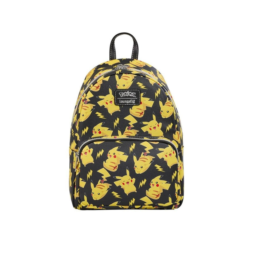 Loungefly! Leather: Claires AOP Pokemon Pikachu Mini Backpack