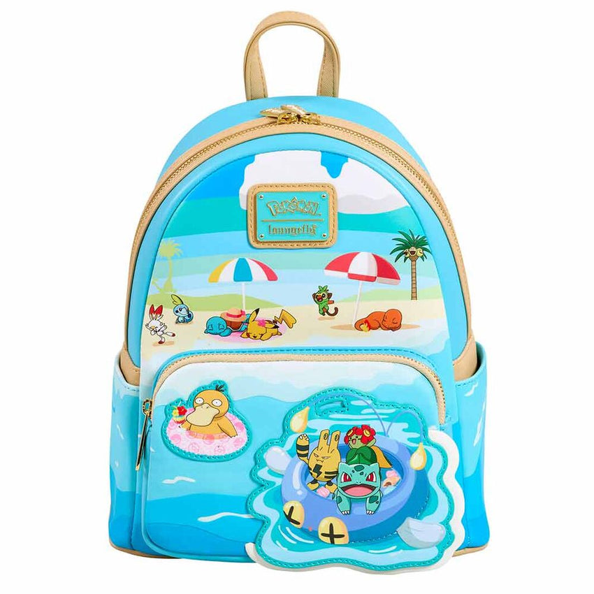 Loungefly! Leather: Pokemon Pool Party Mini Backpack
