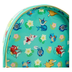 Loungefly! Leather: Pokemon Water Type Mini Backpack