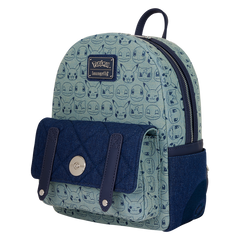 Loungefly! Leather: Pokemon Faux Denim Mini Backpack