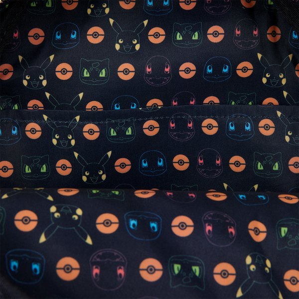 Loungefly! Leather: Pokemon Faux Denim Mini Backpack