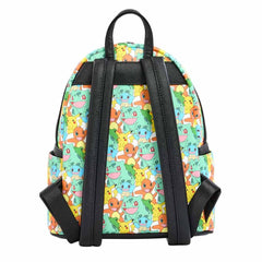 Loungefly! Leather: Pokemon Multi Character All-over-print Mini Backpack