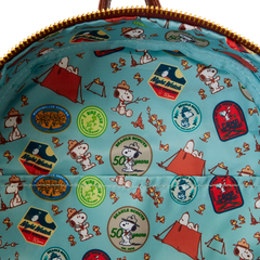 Loungefly! Leather: Peanuts Beagle Scouts 50th Anniversary Mini Backpack