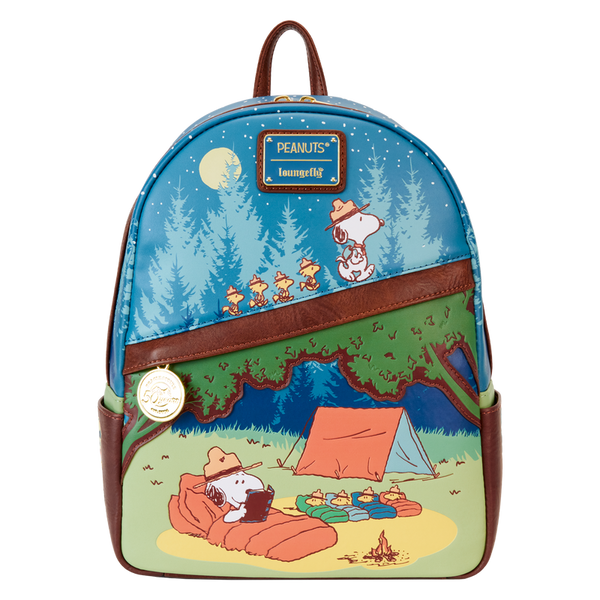 Loungefly! Leather: Peanuts Beagle Scouts 50th Anniversary Mini Backpack