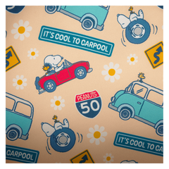 Loungefly! Leather: Peanuts Snoopy Road Trip Mini Backpack