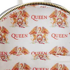 Loungefly! Leather: Queen Logo Crest Mini Backpack