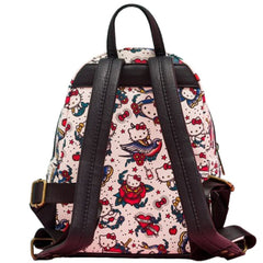 Loungefly! Leather: Hello Kitty Traditional Tattoo Art Mini Backpack