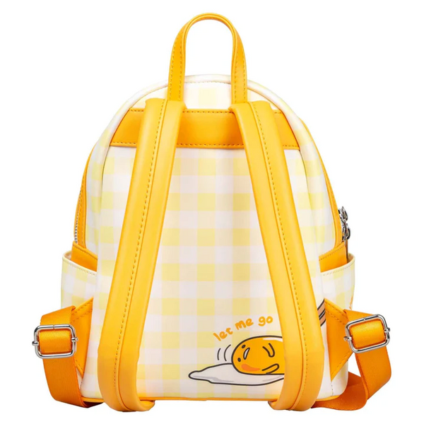 Loungefly! Leather: Sanrio Gudetama Squish Mini Backpack