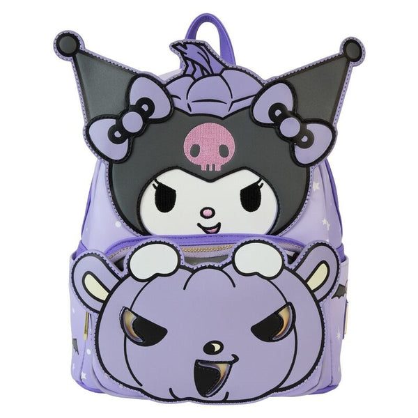 Loungefly! Leather: Sanrio Kuromi Pumpkin Mini Backpack - Fandom