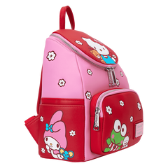Loungefly! Leather: Sanrio Hello Kitty and Friends Color Block Mini Backpack