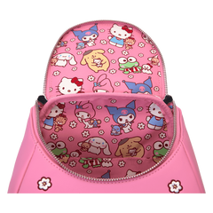 Loungefly! Leather: Sanrio Hello Kitty and Friends Color Block Mini Backpack