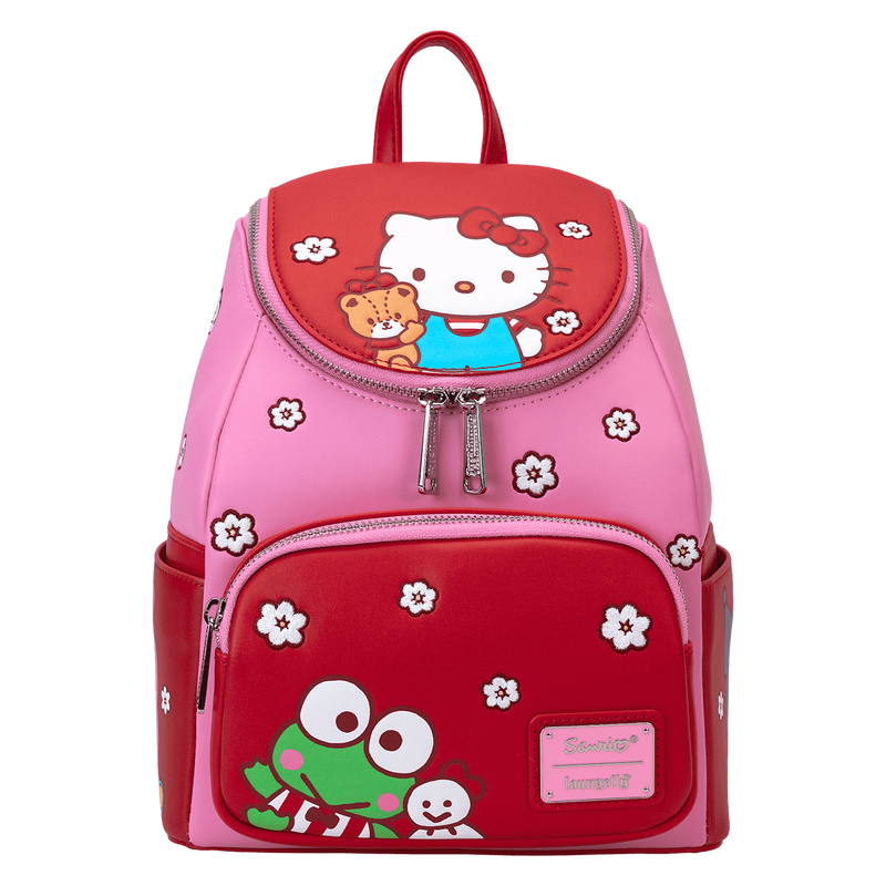 Loungefly! Leather: Sanrio Hello Kitty and Friends Color Block Mini Backpack