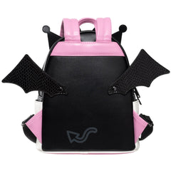 Loungefly! Leather: Sanrio Kuromi Cosplay Moving Wings Mini Backpack