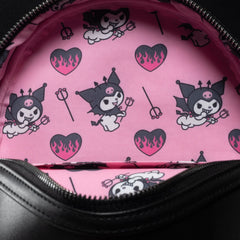 Loungefly! Leather: Sanrio Kuromi Cosplay Moving Wings Mini Backpack