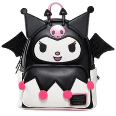 Loungefly! Leather: Sanrio Kuromi Cosplay Moving Wings Mini Backpack