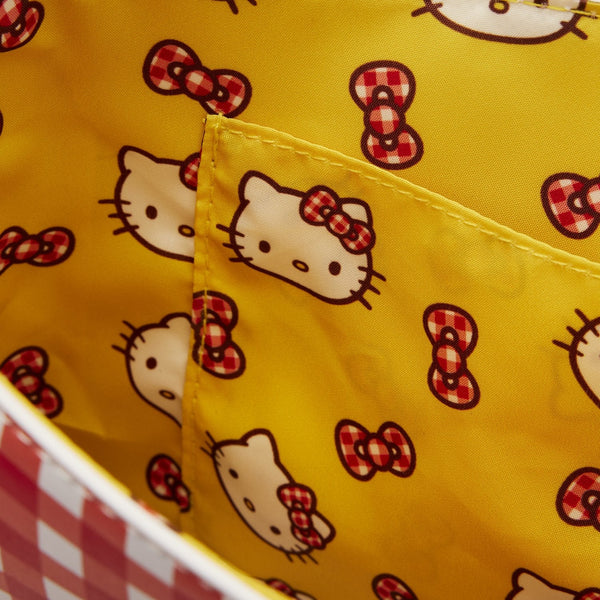 Loungefly! Leather: Sanrio Hello Kitty Gingham Cosplay Crossbody Bag