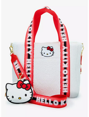 Loungefly! Tote: Sanrio Hello Kitty with Coinbag Sherpa Tote