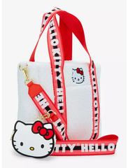 Loungefly! Tote: Sanrio Hello Kitty with Coinbag Sherpa Tote