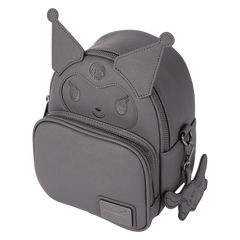 Loungefly! Leather: Sanrio Kuromi Clean Convertible Mini Backpack