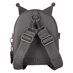 Loungefly! Leather: Sanrio Kuromi Clean Convertible Mini Backpack