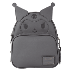 Loungefly! Leather: Sanrio Kuromi Clean Convertible Mini Backpack