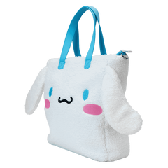 Loungefly! Tote: Sanrio Cinnamoroll Sherpa Tote with Coinbag