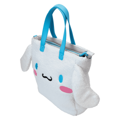 Loungefly! Tote: Sanrio Cinnamoroll Sherpa Tote with Coinbag
