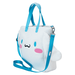 Loungefly! Tote: Sanrio Cinnamoroll Sherpa Tote with Coinbag