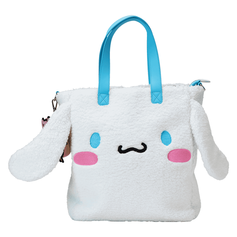Loungefly! Tote: Sanrio Cinnamoroll Sherpa Tote with Coinbag