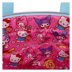 Loungefly! Tote: Sanrio Cinnamoroll Sherpa Tote with Coinbag