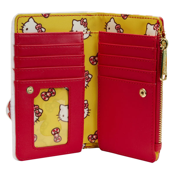 Loungefly! Wallet: Sanrio Hello Kitty Gingham Cosplay Flap Wallet