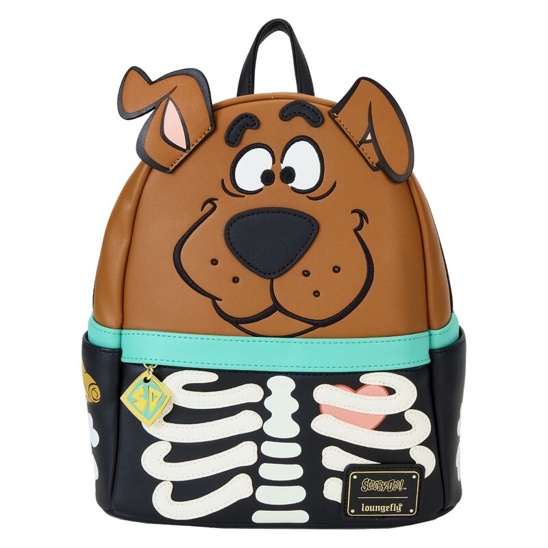 Loungefly! Leather: Scooby Doo Skeleton Scooby Cosplay Mini Backpack