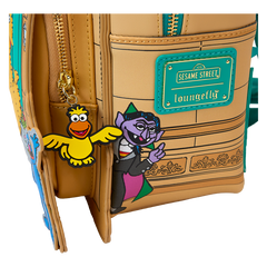 Loungefly! Leather: Sesame Street Corner Mini Backpack