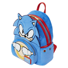 Loungefly! Leather: Sega Sonic The Hedgehog Classic Cosplay Mini Backpack