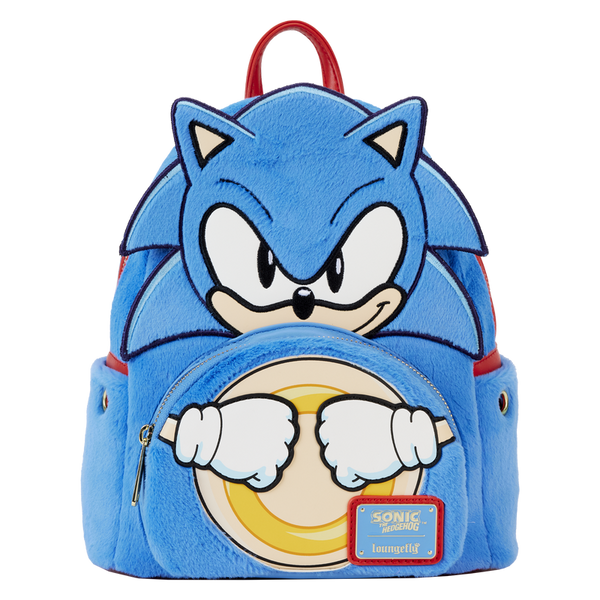 Loungefly! Leather: Sega Sonic The Hedgehog Classic Cosplay Mini Backpack