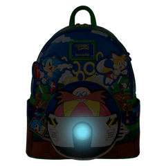 Loungefly! Leather: Sega Sonic the Hedgehog Mini Backpack