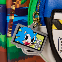 Loungefly! Leather: Sega Sonic the Hedgehog Mini Backpack