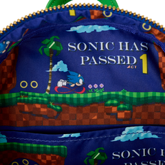 Loungefly! Leather: Sega Sonic the Hedgehog Mini Backpack