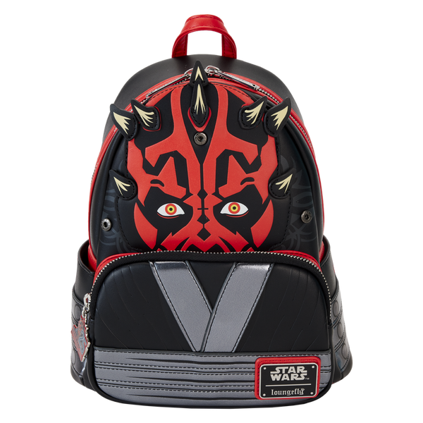 Loungefly! Leather: Star Wars Phantom Menace 25th Darth Maul Detachable Hood