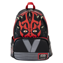 Loungefly! Leather: Star Wars Phantom Menace 25th Darth Maul Detachable Hood