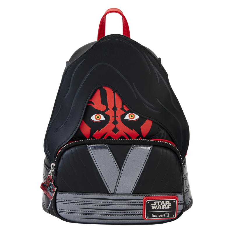 Loungefly! Leather: Star Wars Phantom Menace 25th Darth Maul Detachable Hood