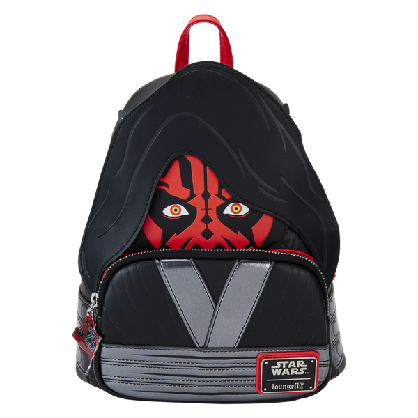 Loungefly! Leather: Star Wars Phantom Menace 25th Darth Maul Detachable Hood