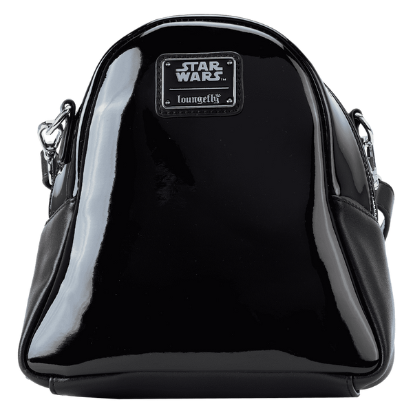 Loungefly! Leather: Star Wars Darth Vader Figural Helmet Crossbody Bag