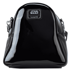 Loungefly! Leather: Star Wars Darth Vader Figural Helmet Crossbody Bag